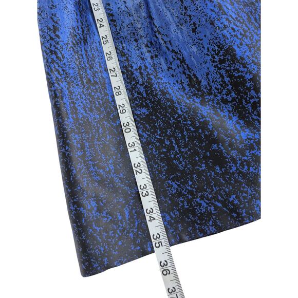 Andrew Gn Dress Sz 8 Silk France Blue Black Mini Cocktail Holiday Wedding Luxury - Picture 9 of 9